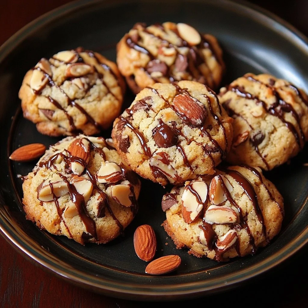 Delicious Almond Joy Cookies with chocolate, coconut, and almonds