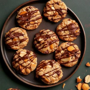 Delicious Almond Joy Cookies with chocolate, coconut, and almonds