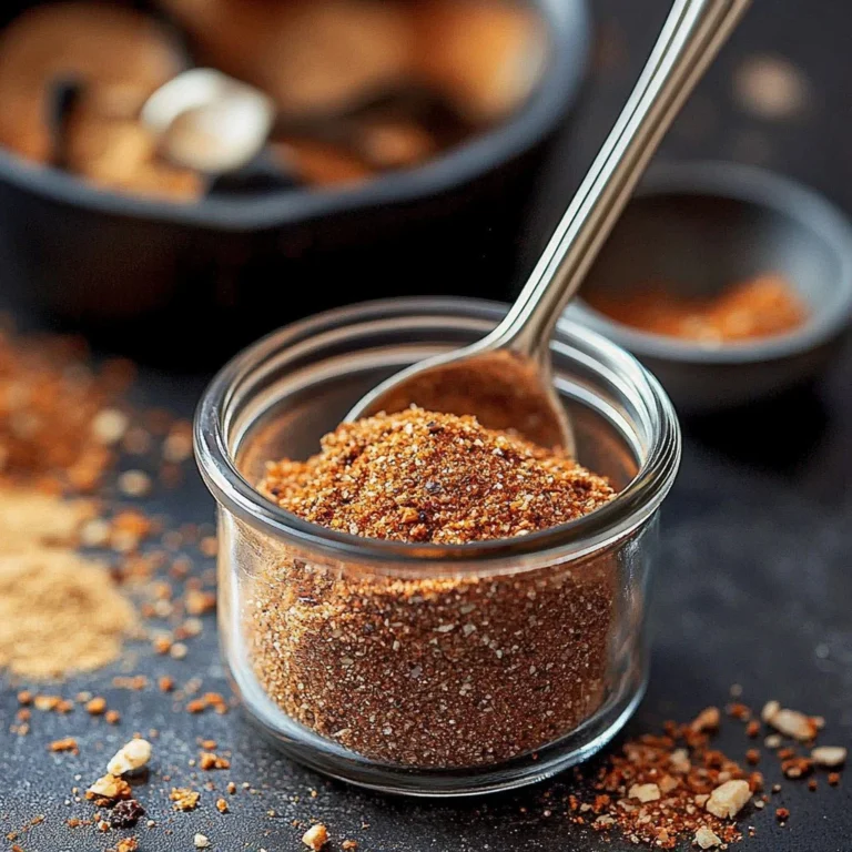 Bowl of homemade taco seasoning with ingredients