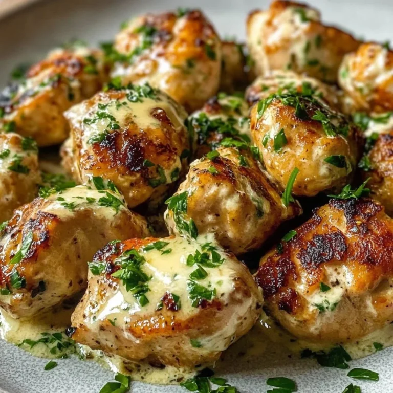 Delicious grilled chicken bites served with creamy garlic sauce