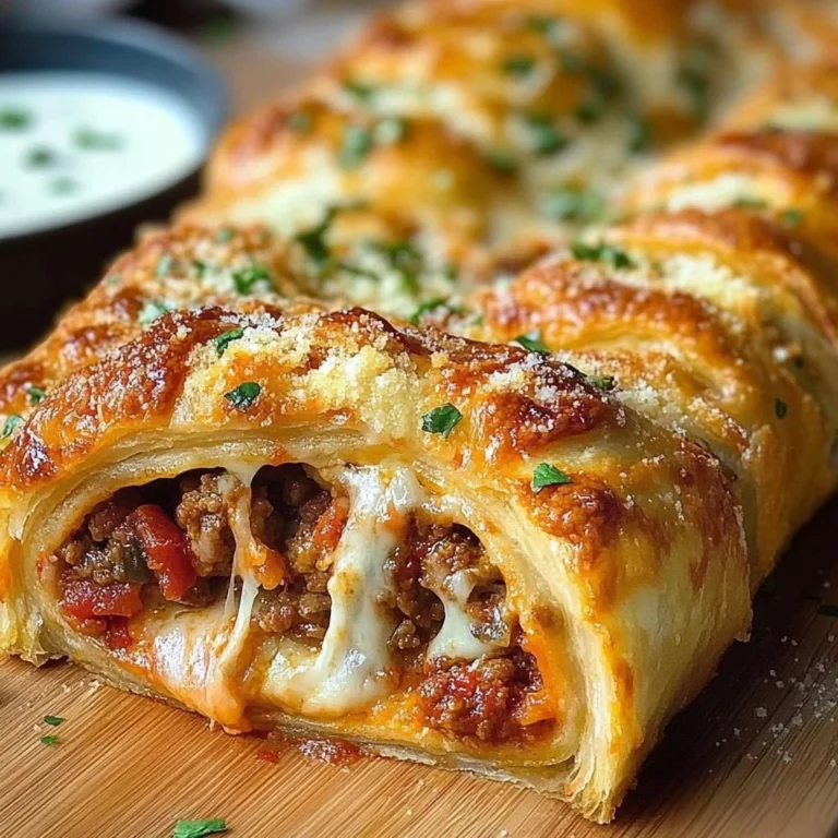 Delicious Italian Crescent Roll Sandwich Bake loaded with ingredients