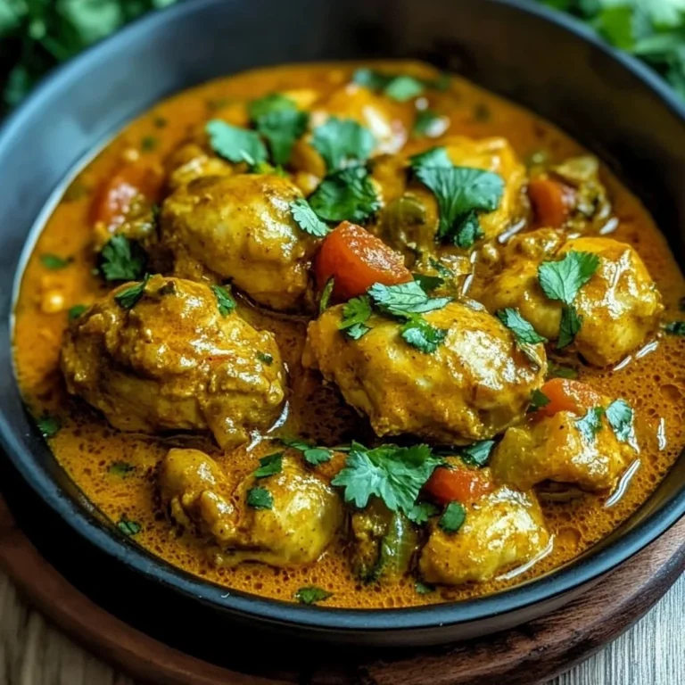 Plate of Jamaican Curry Chicken served with rice and vegetables