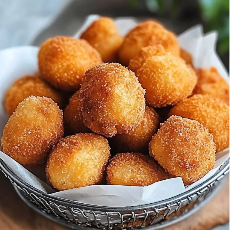 Delicious Southern Hush Puppies, crispy and fluffy, served as a side dish.