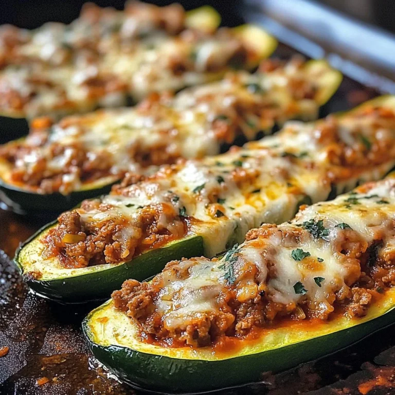 Delicious stuffed zucchini boats filled with fresh ingredients