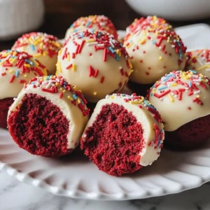 Delicious red velvet cheesecake balls recipe perfect for any occasion.