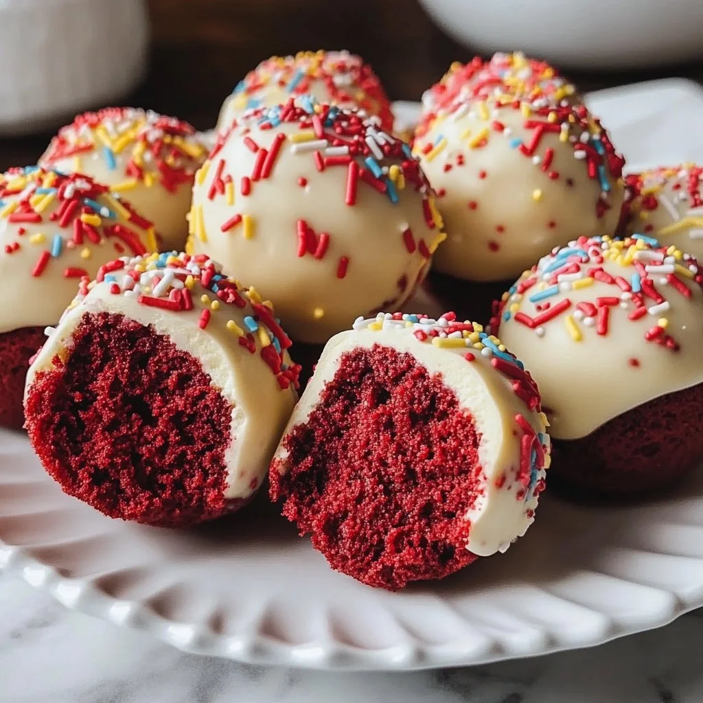 Delicious red velvet cheesecake balls recipe perfect for any occasion.