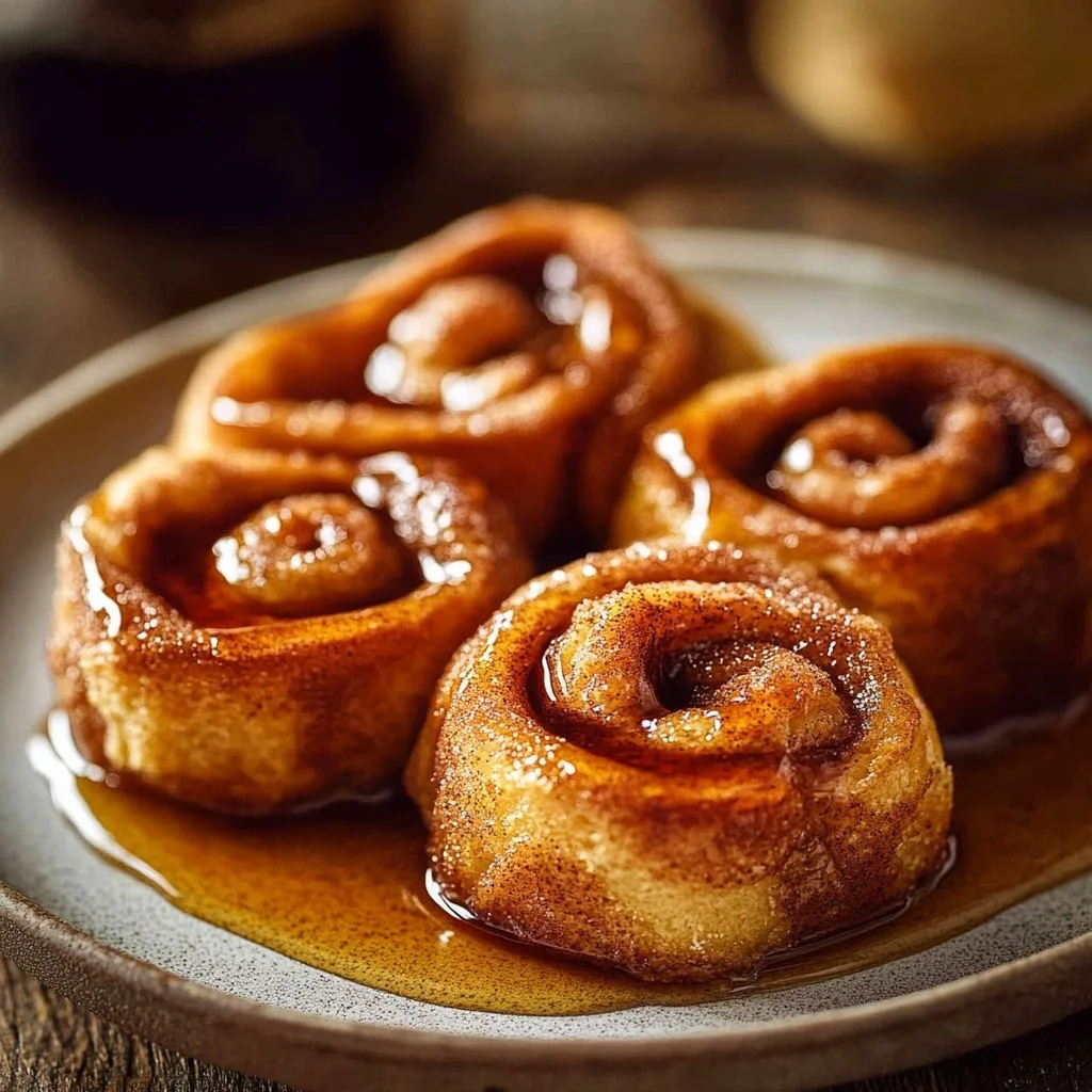 Baked cinnamon French toast muffins topped with a dusting of powdered sugar