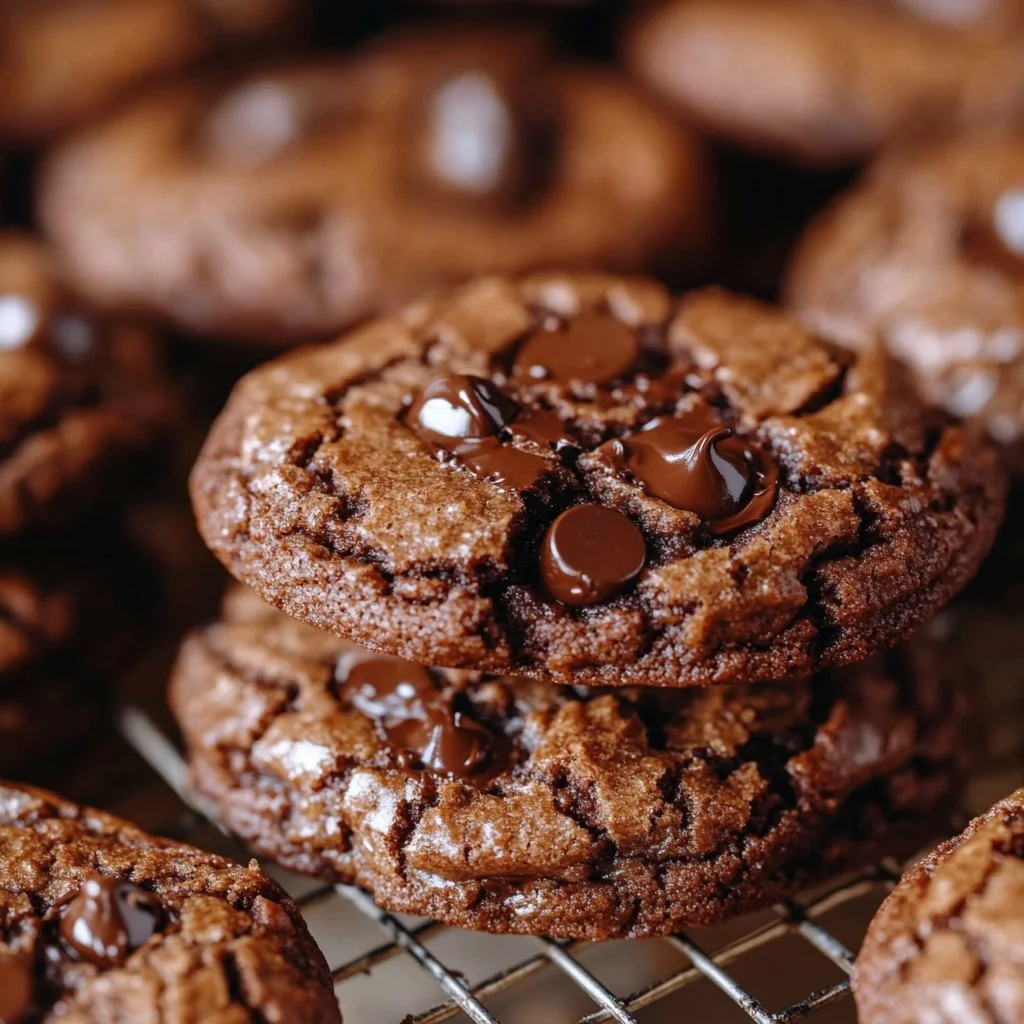 Delicious homemade brownie cookies baked to perfection