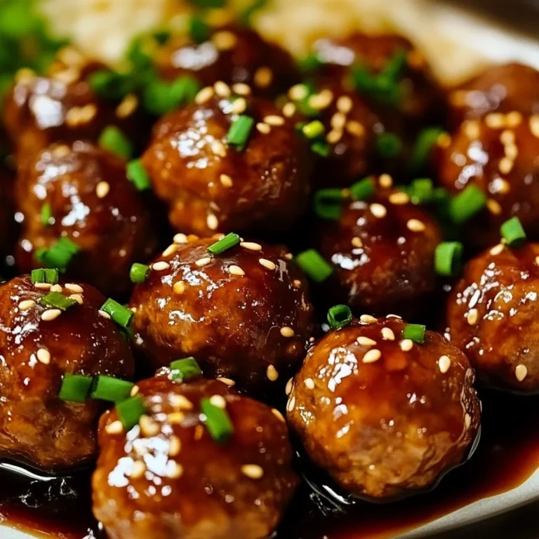 Delicious honey garlic chicken meatballs served on a platter.