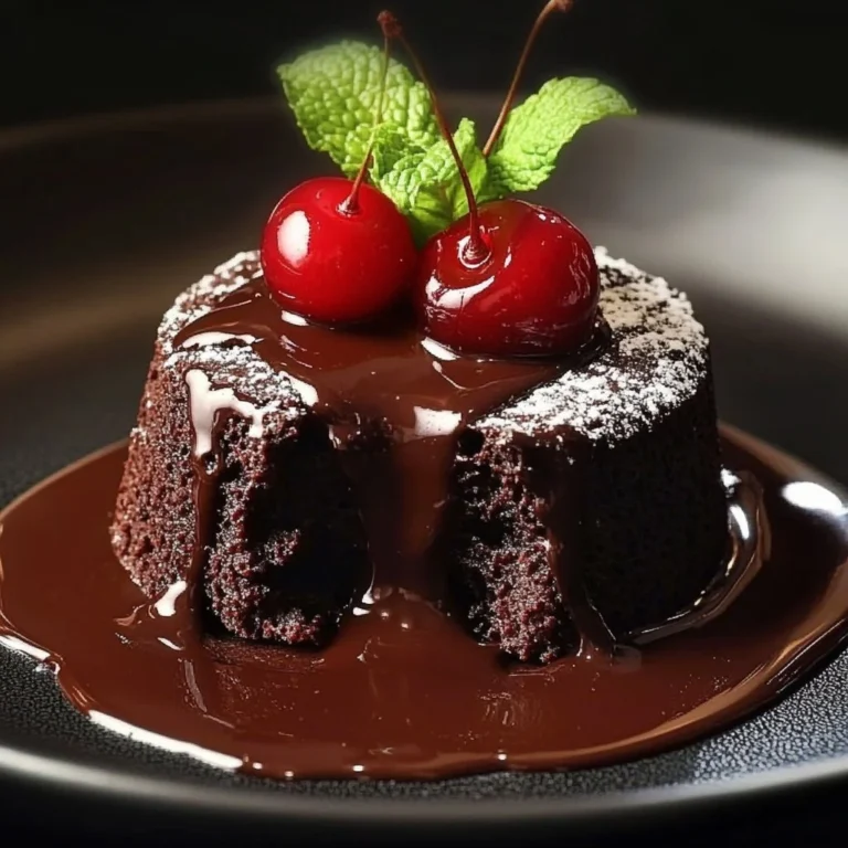 Delicious quick chocolate lava cakes with a molten center