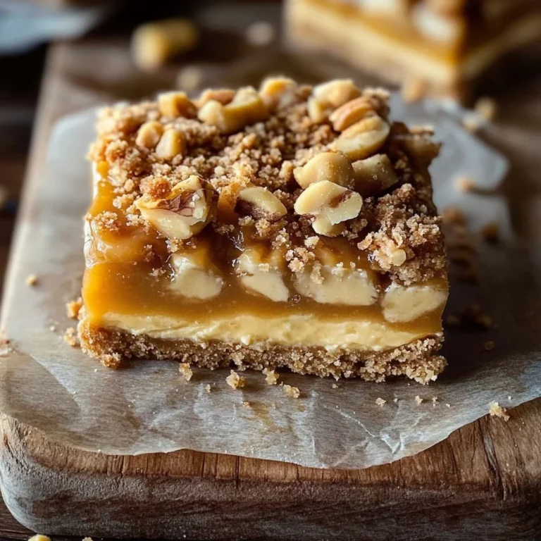 Salted caramel apple crumble cheesecake bars with delicious caramel drizzle