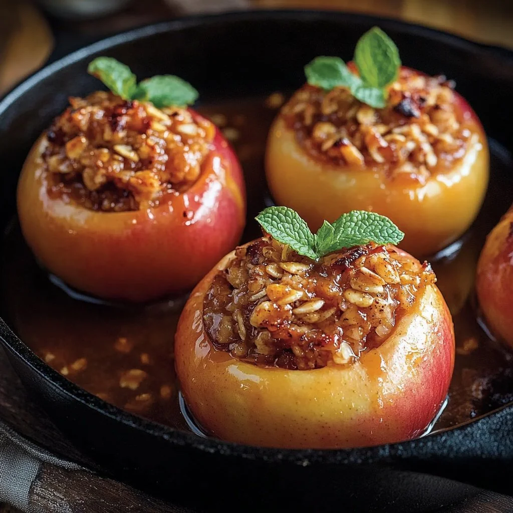 A delicious plate of Turkish savory stuffed apples with rice and pine nuts.