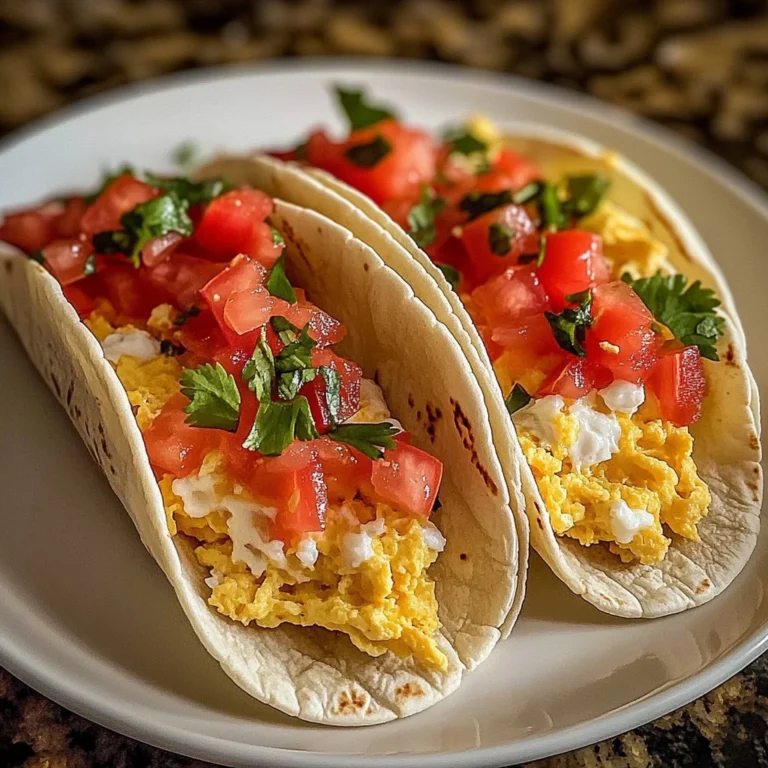 Delicious 3-Minute Breakfast Tacos ready to serve