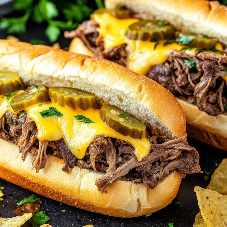Delicious Mississippi Pot Roast Sandwiches served on rustic bread