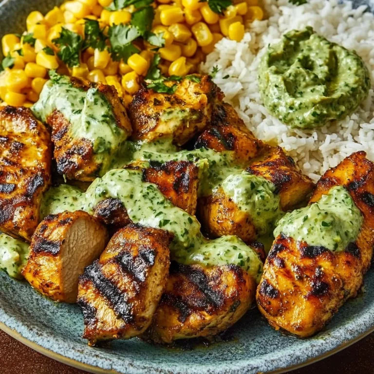 30-minute street corn chicken rice bowl garnished with fresh cilantro