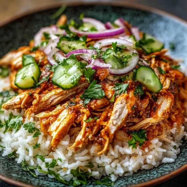 Delicious Chicken Shawarma Crispy Rice Salad with fresh ingredients