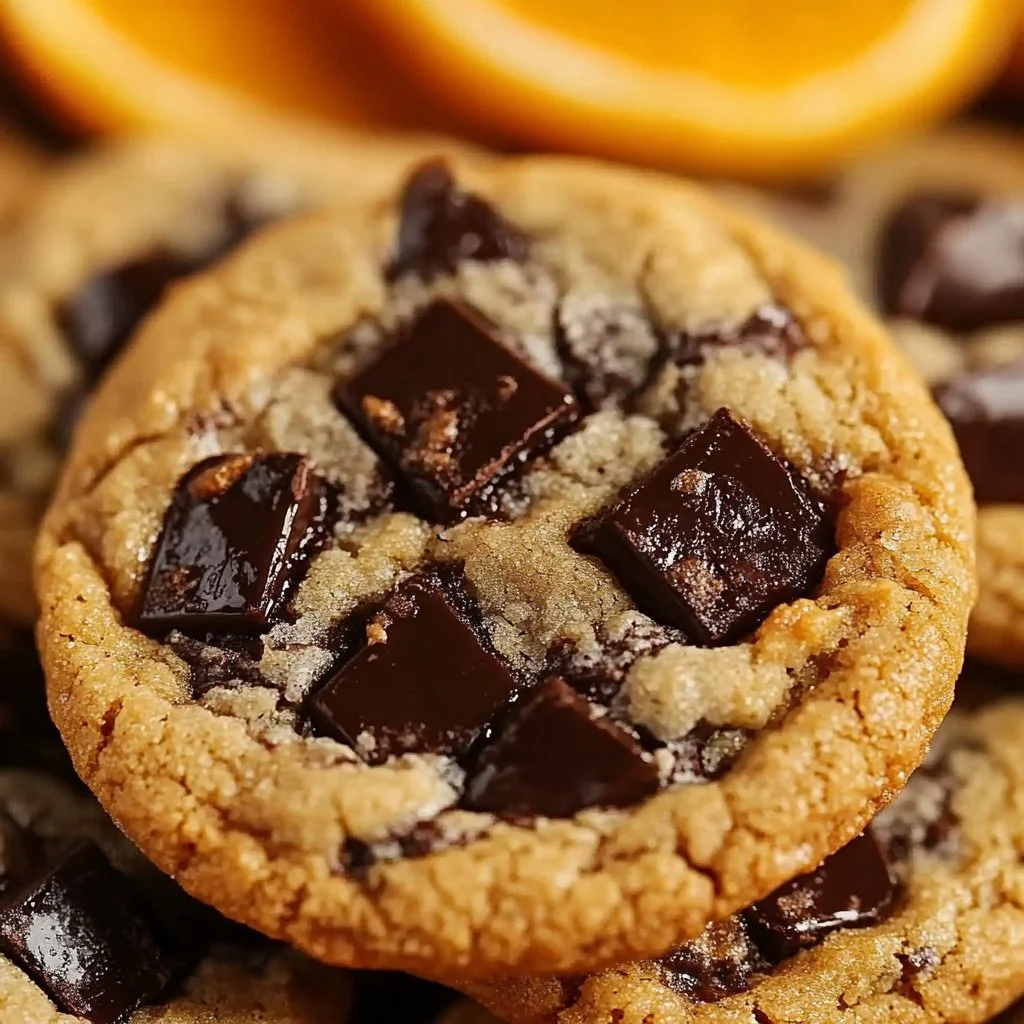 Cool orange dark chocolate cookies that are irresistible and delicious