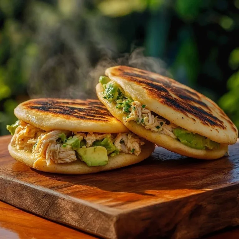 Crispy and fluffy Venezuelan arepas served with toppings