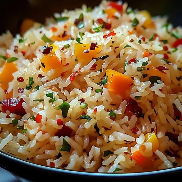 Bowl of colorful Persian jeweled rice garnished with nuts and dried fruits