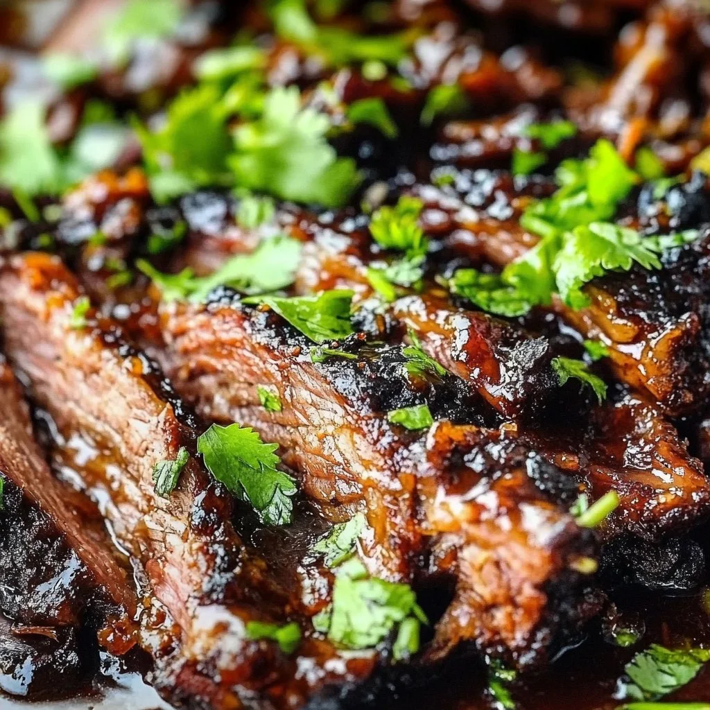 Delicious Dutch Oven BBQ brisket served with sides