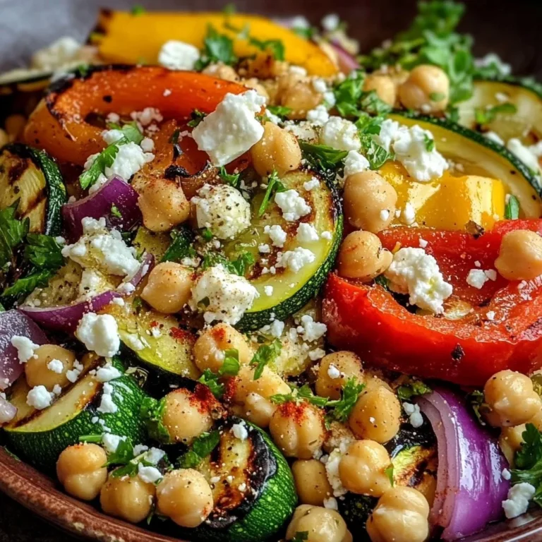 Healthy Grilled Mediterranean Bowl with fresh veggies and grains