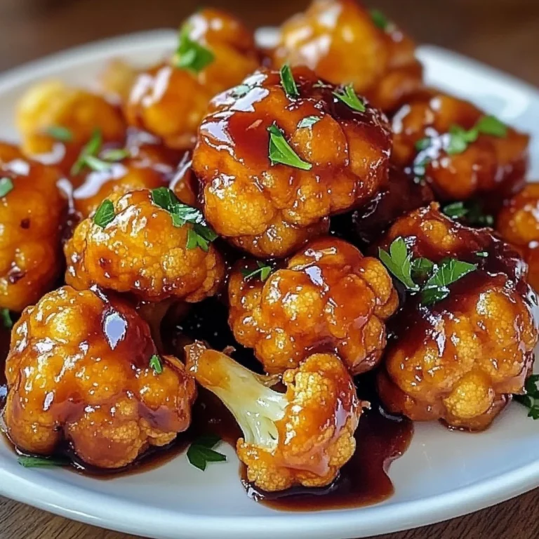 Maple Sriracha Cauliflower topped with spices and garnishes.