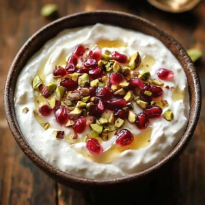 Pomegranate Pistachio Whipped Feta Dip served in a bowl with pita bread