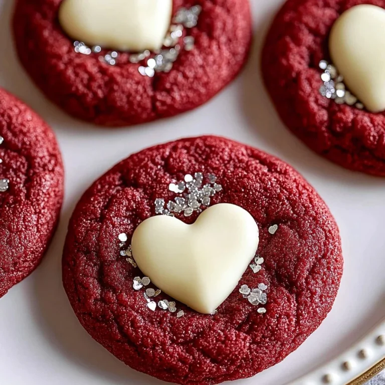 Delicious Red Velvet Sugar Cookies on a baking tray